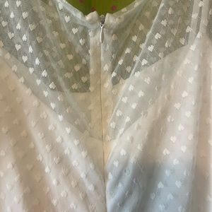 NWT unique vintage swing dress ivory heart k165 2xl